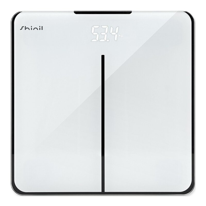 신일 전자식 정밀측정 강화유리 LED 디지털 체중계, SHM-5025, 블랙, 1개