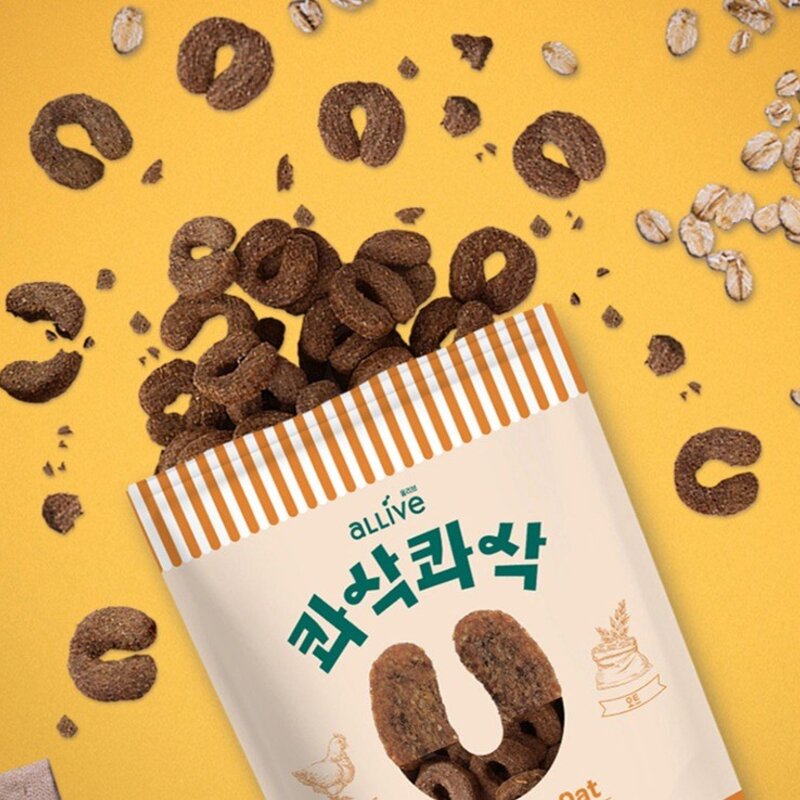 올리브 콰삭콰삭 펌킨&코코넛 120g 강아지 비스킷 간식, 호박&코코넛, 1개