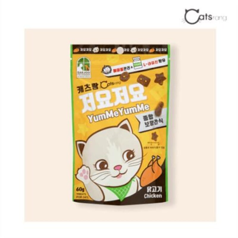캐츠랑 저요저요 고양이 보양간식 4종 콤보 60g, 1세트, 4종(닭+양+연어+참치)