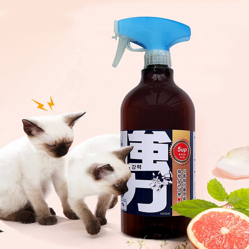 깔끄미 강력 고양이 접근금지 세정 고양이 퇴치제 기피제, 1개, 1L