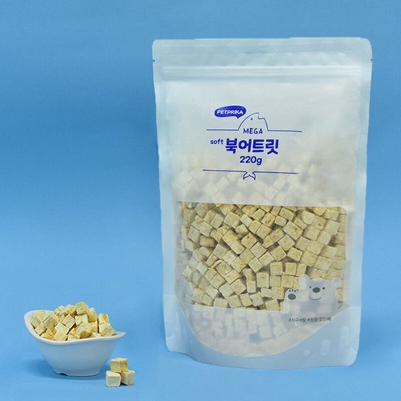 펫프리카 동결건조 메가 트릿 대용량 고양이 강아지 간식, 1개, 220g, 북어