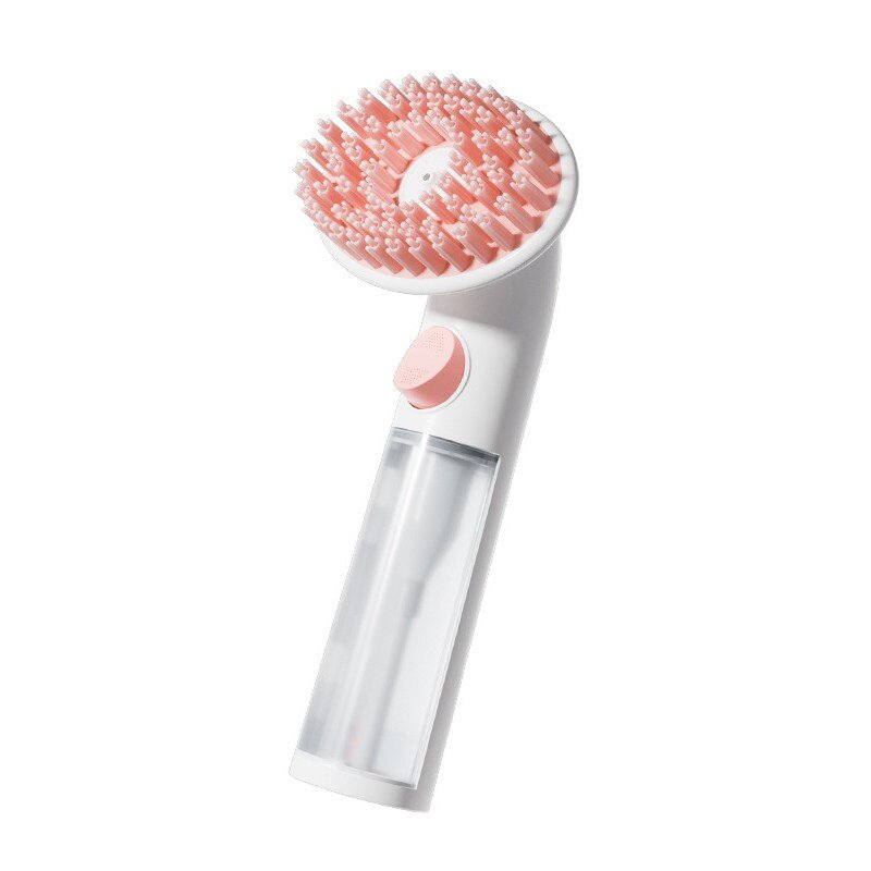 강아지 목욕 거품기 반려동물 샴푸 마사지 브러쉬 실리콘, 1개, 그레이