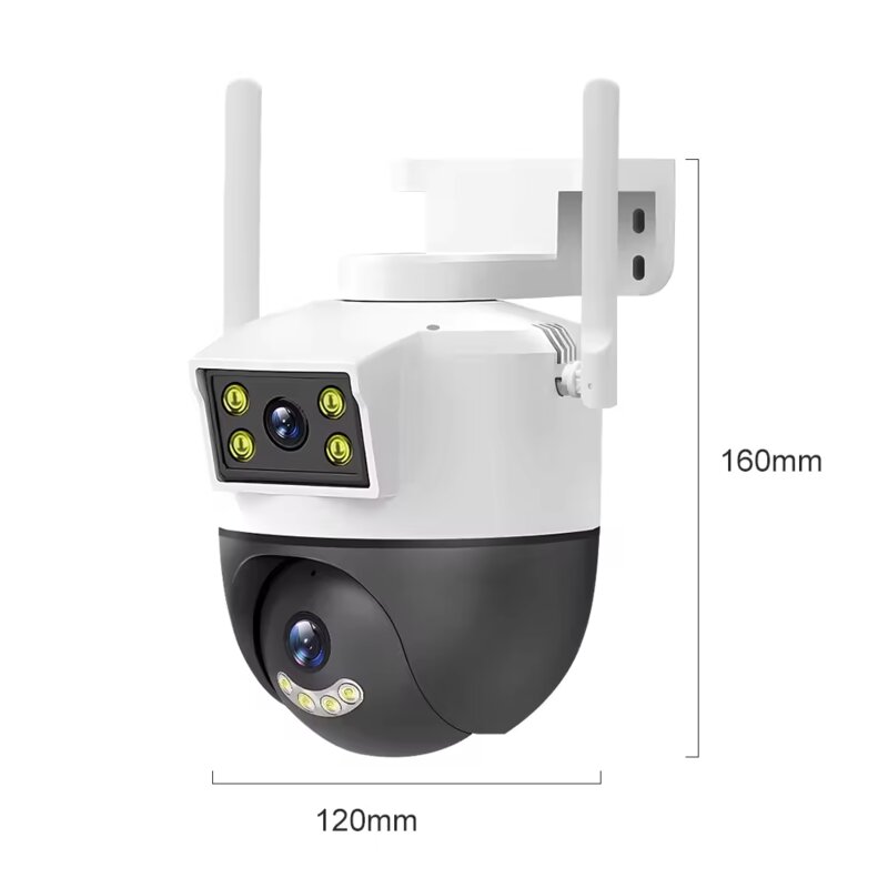800만 화소 고화질 실내외 방수 카메라 무선 Wi-Fi 가정용 CCTV Yoosee JQ958AH, 1개