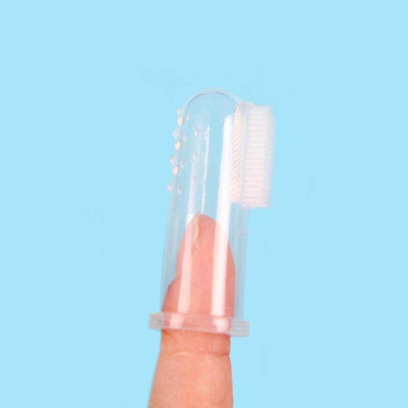 [1+1] 손가락 애견 칫솔 애견용품 강아지, 2개