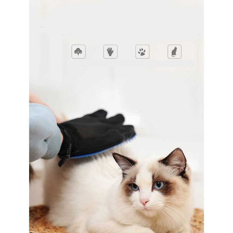 고양이장갑 떠 있는 털을 제거하는 고양이 빗 강아지 털 빗 고양이 용품 애완동물 털갈이 고양이 털 세정제 제모, 빨간 창살 빗