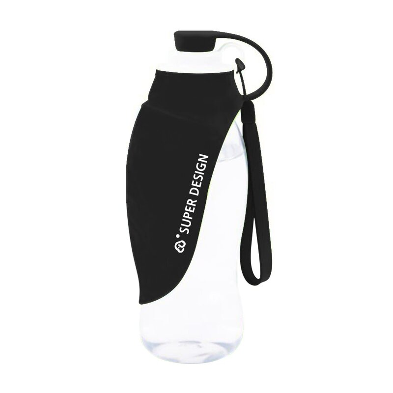 반려동물 산책용 접이식 물병 580ml 대용량, 1개, 그린