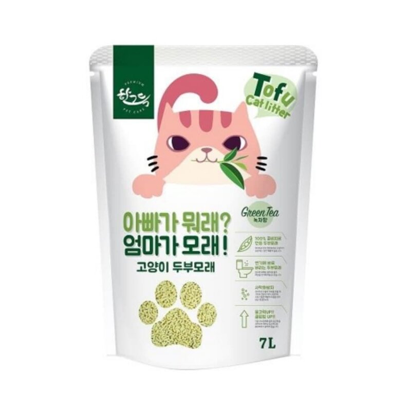 고양이모래먼지 아빠가뭐래 엄마가모래 녹차 7L 응고형모래 고양이모래종류(9248EA), 본상품선택