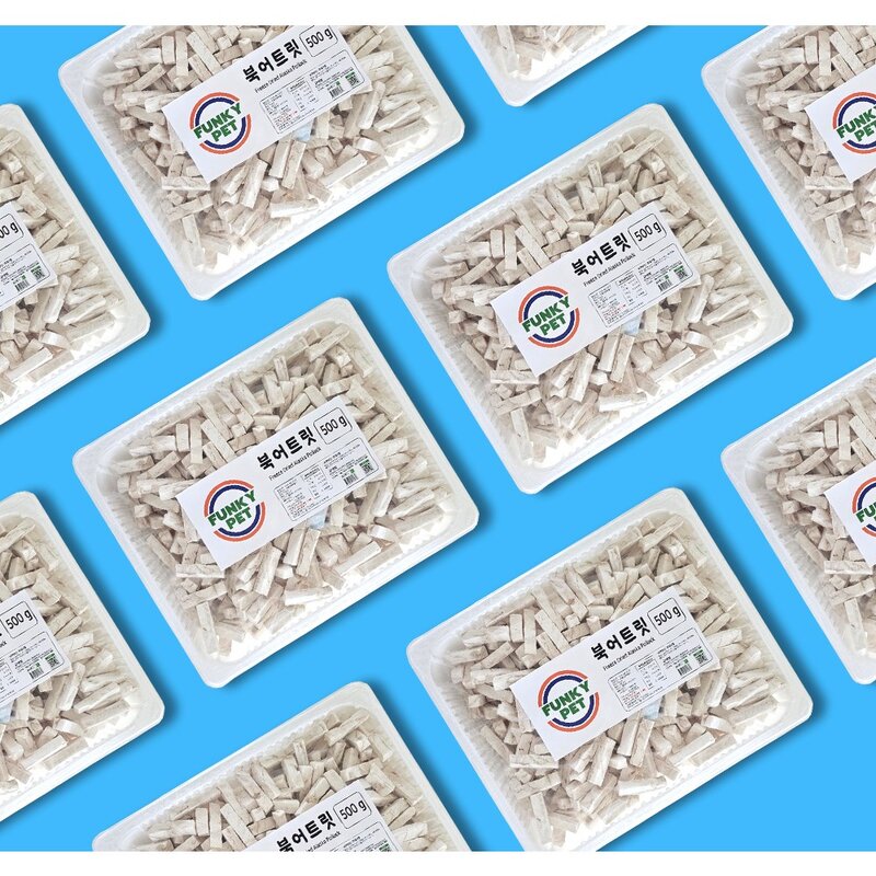 펑키펫 동결건조간식 북어스틱, 1개, 500g, 북어