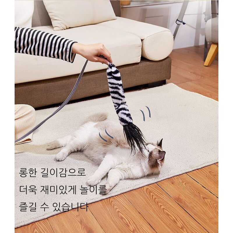 윈티크 사냥 본능 고양이와 잘 놀아주는 움직이는 장난감, 1개, 피쉬