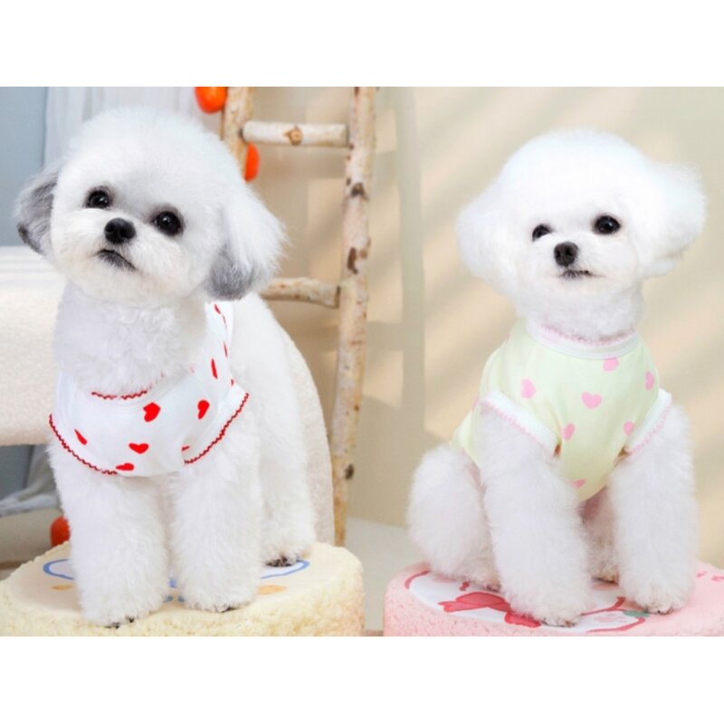 펫츠랜드 강아지 로키 티셔츠, 옐로우, 1개