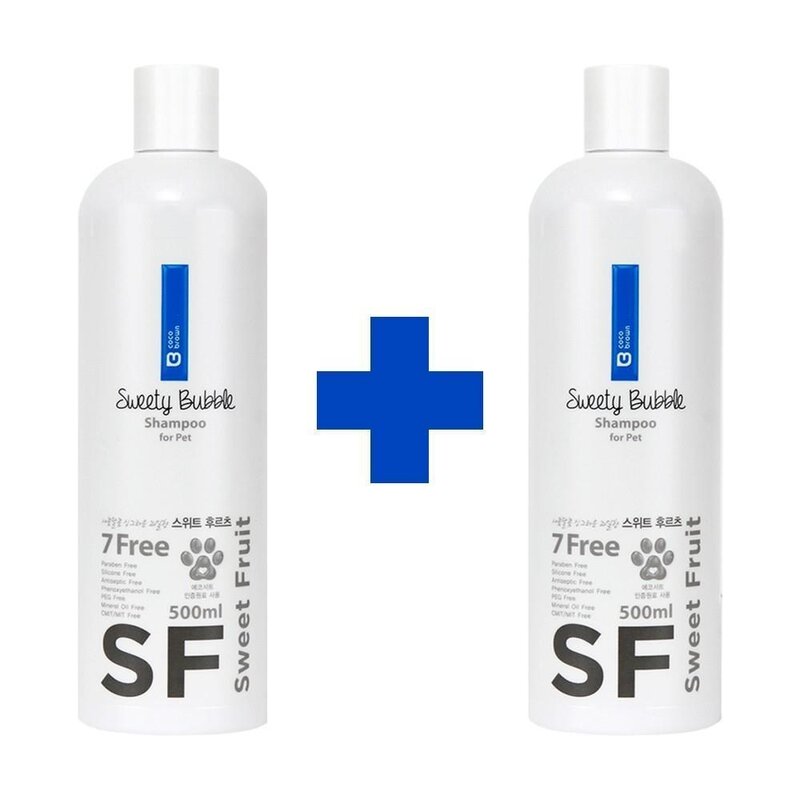 코코브라운 버블스위트 전연령 펫샴푸 500ml, 스위트후르츠/모발관리, 1개