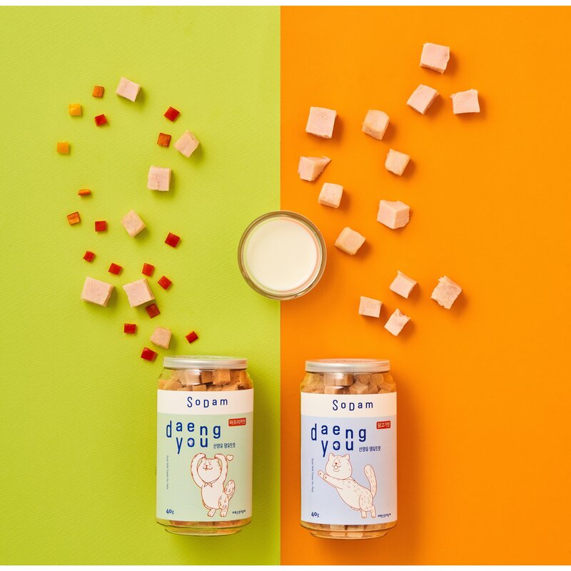 소담 반려동물 동결건조 간식 태백 산양유 댕유트릿 닭고기맛 40g, 1개, 닭