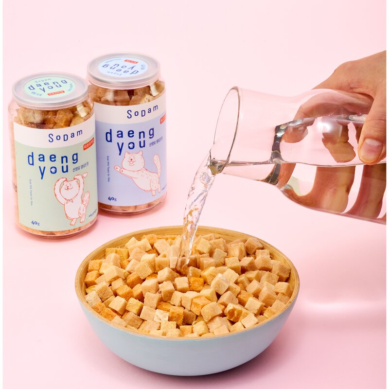 소담 반려동물 동결건조 간식 태백 산양유 댕유트릿 닭고기맛 40g, 1개, 닭