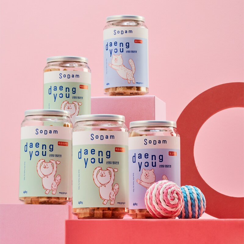 소담 반려동물 동결건조 간식 태백 산양유 댕유트릿 닭고기맛 40g, 1개, 닭