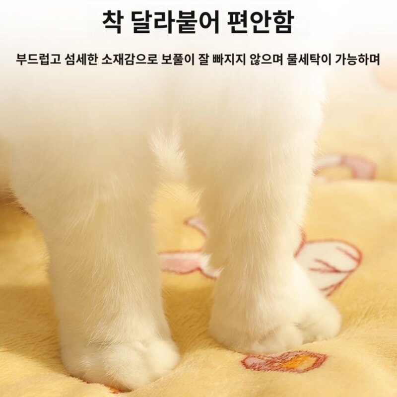 애완동물 담요 고양이 겨울 따뜻한 방석 푹신한 애견 강아지 쿠션 침대 펫 개 마약방석, S사이즈25x20cm1.5kg미만의애완동물에게, 딸기곰사계절용2중도톰피부에좋은플란넬