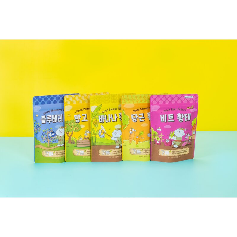 [리앤폴 망고황태] 무염 강아지 황태 간식 애견 동결건조 과일 수제간식, 15g, 1개, 망고가 깃든 황태와 동결건조 망고 칩