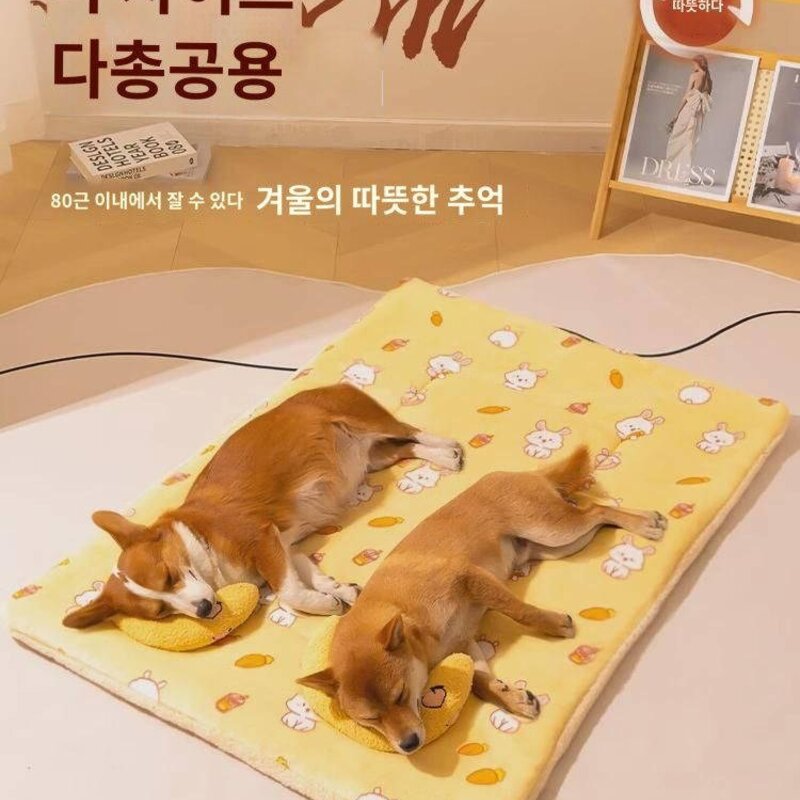 고양이 담요 반려동물 담요 고양이집 전용 겨울 이불 강아지 침구 매트 카펫 고양이 매트 잠자리용, 잠자리 서비스하늘구름(청색체리베개), S호-50x35CM(세척이 용이하도록 여러장, 1개