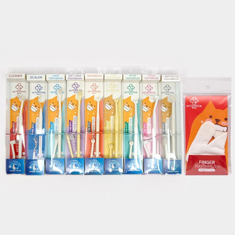 페디슨 고양이 칫솔 치약 냥이케어, 라지 칫솔, 1개