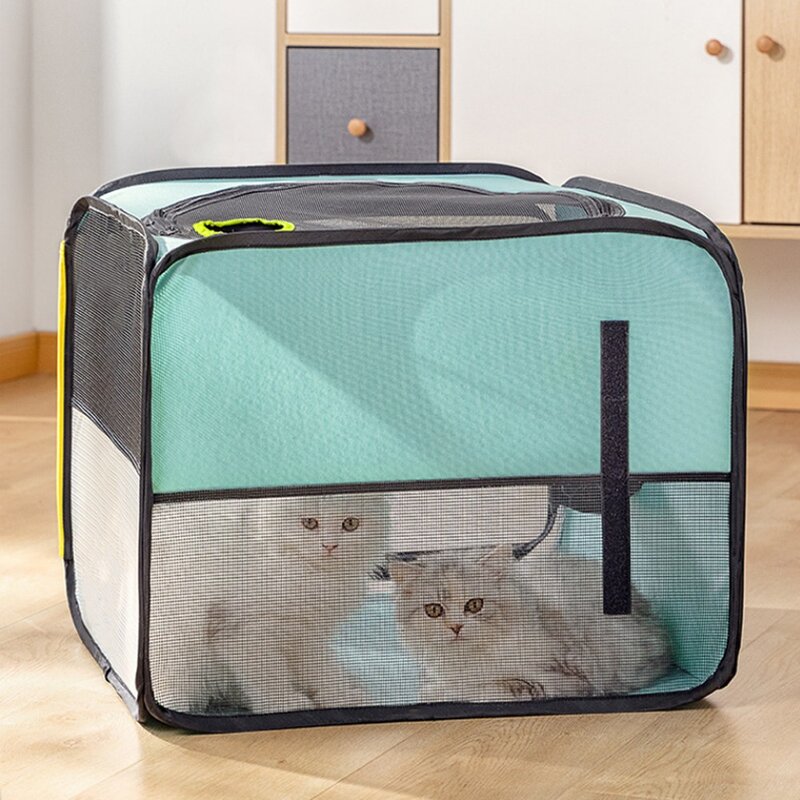 투데이리빙 접이식 펫드라이룸 강아지 고양이 드라이룸 애견 펫드라이 반려견 반려 동물 메쉬 이동장 숨숨집, 1개