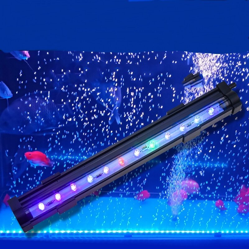 SMABAT 어항 7색 변환 LED 조명 수족관용 LED등 기포발생가능 기포기 따로 구매해야 함, 1개