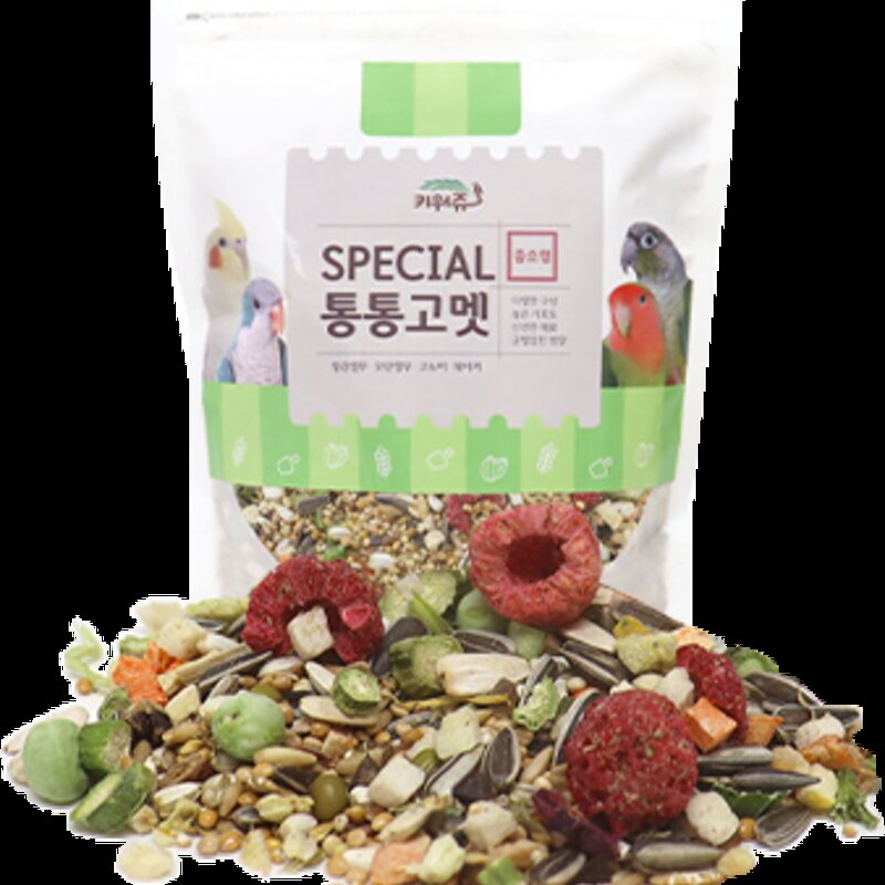 키워쥬 스페셜 통통고멧 중소형 앵무새 먹이