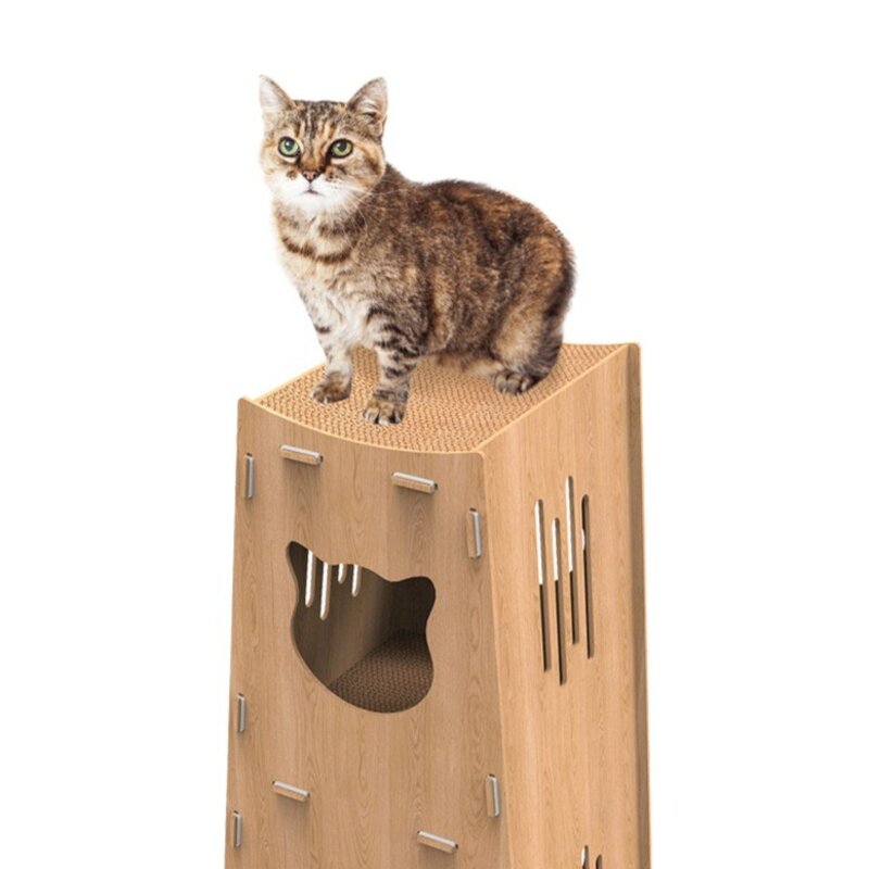 루어캣 고양이 숨숨집 타워 SC-554 혼합색상 가로 40cm x ... 1개
