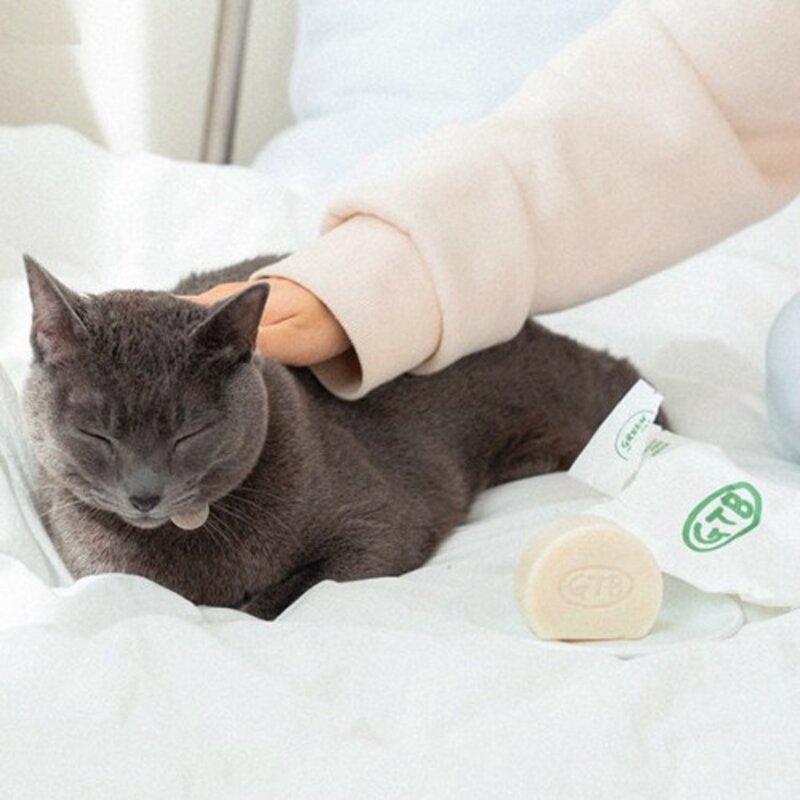 그린태비 고양이 무자극 비누 천연 목욕 샴푸바 100g (햄프씨드 오일), 1개