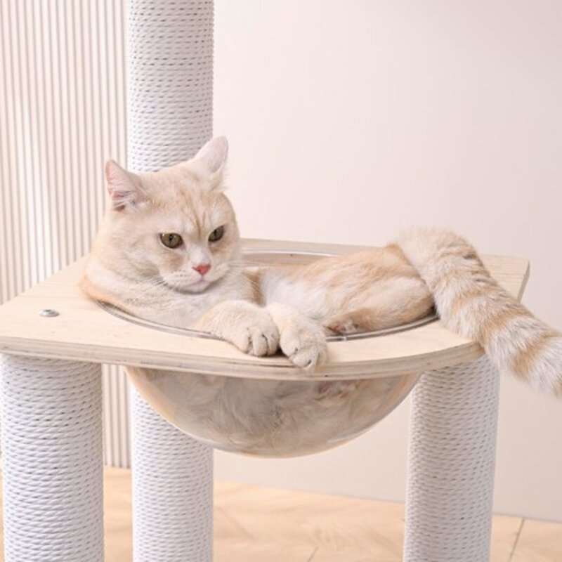 펫인 고양이 원목 캣타워 원통형 숨숨집 하우스