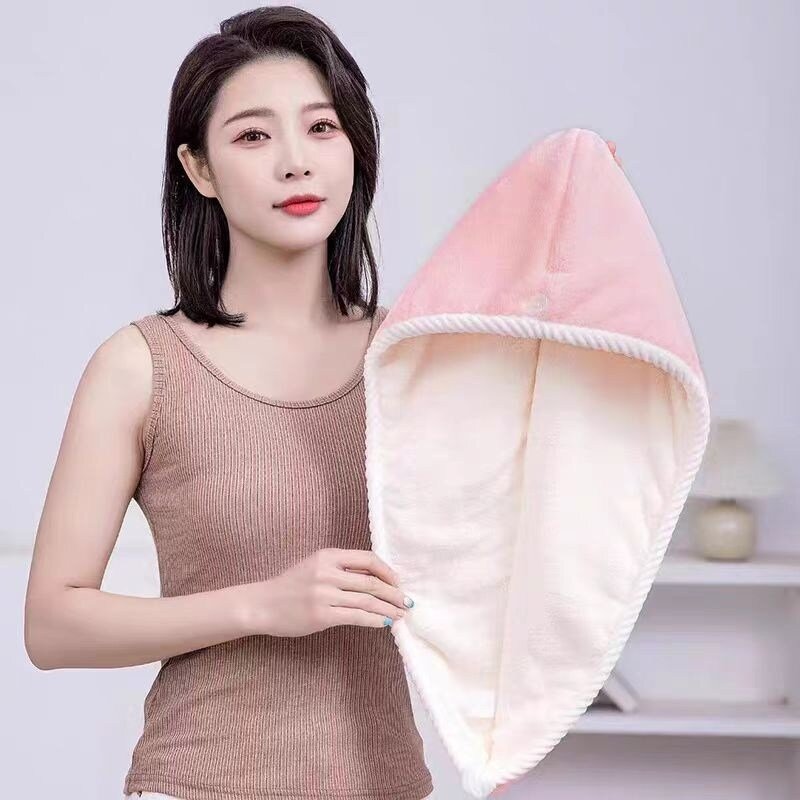 (1+1+1 )150g/개 이중 레이어 두가지 컬러옵션 극세사 헤어드라이타올