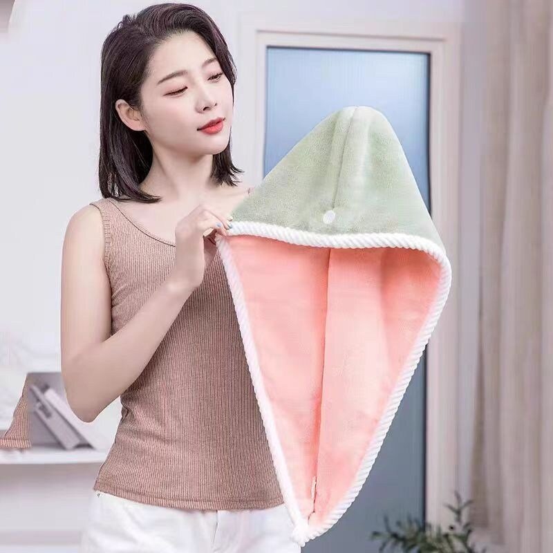 (1+1+1 )150g/개 이중 레이어 두가지 컬러옵션 극세사 헤어드라이타올