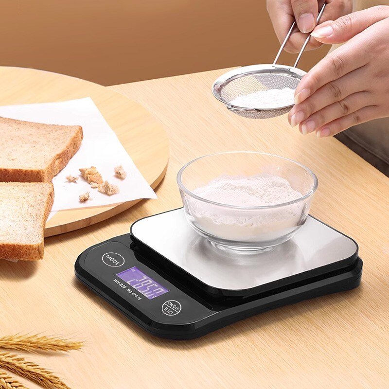 ELSECHO 디지털 주방저울 휴대용 방수형 가정용 전자 저울 고정밀도 저울 7kg/1g 5kg/1g 3kg/0.1g