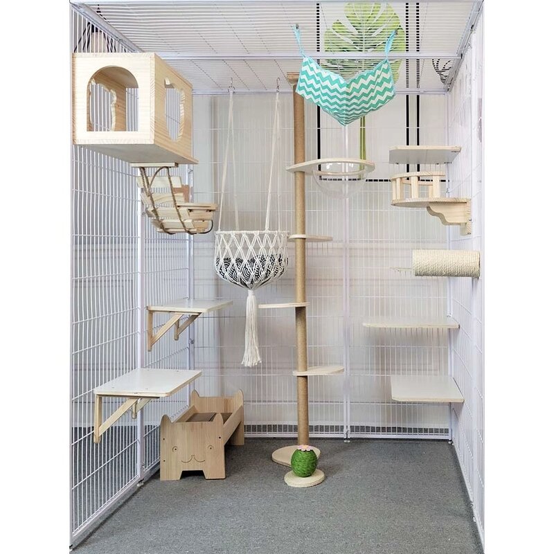 고양이집 대형 펜스 케이지 울타리 격리 철창 철장 철제 애견 안전망 반려견, 가로 270cm, 60x180(폭x높이), 1개