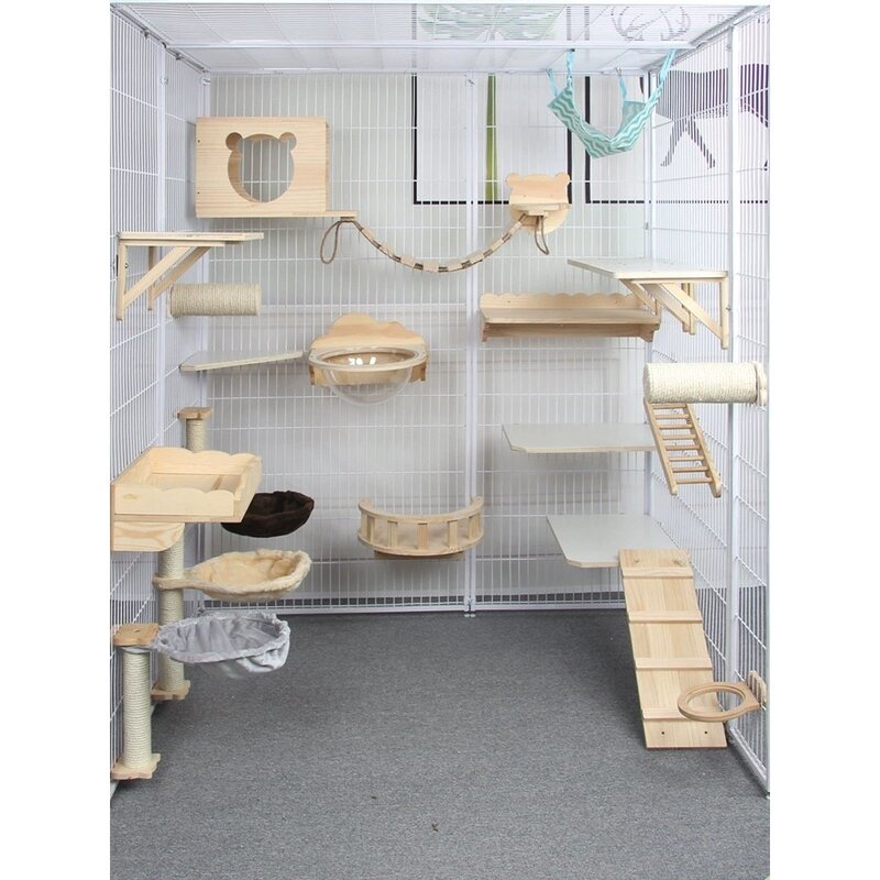 고양이집 대형 펜스 케이지 울타리 격리 철창 철장 철제 애견 안전망 반려견, 가로 270cm, 60x180(폭x높이), 1개