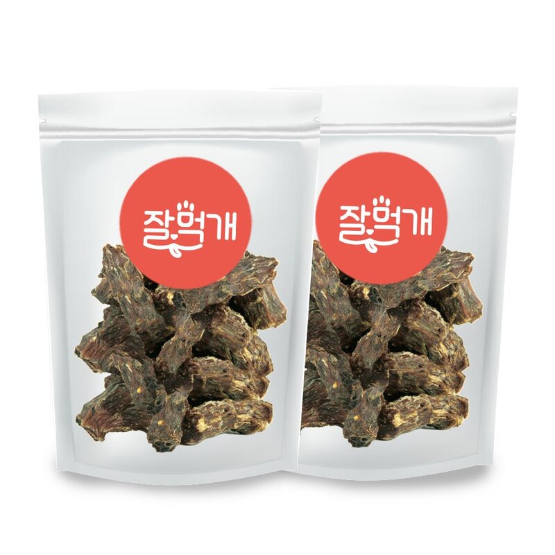 잘먹개 강아지 수제 간식 국내산 오리목뼈 500g 대용량 500g 1개