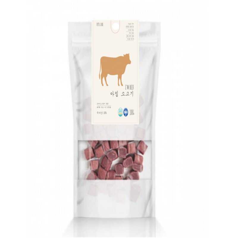 (당일발송) 아임큐브100g - 5종 오리고기 닭고기 소고기 연어 황, 황태