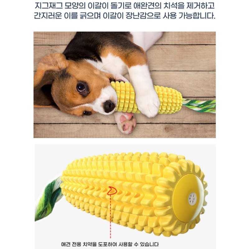 디아쿠아 애견 강아지 셀프양치 치석제거 이갈이 장난감
