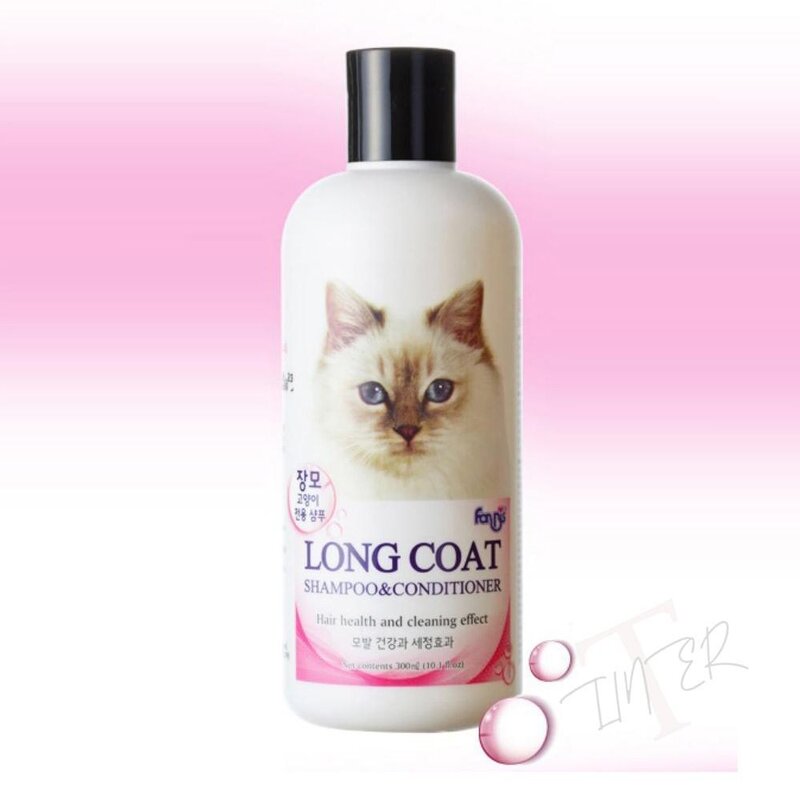 TL 장모 고양이전용 샴푸앤린스 300ML 고양이샴푸
