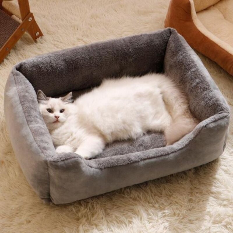 유니버샬 반려동물 고양이 강아지 쿠션 방석, XL(70x50cm..., 그레이, 1개