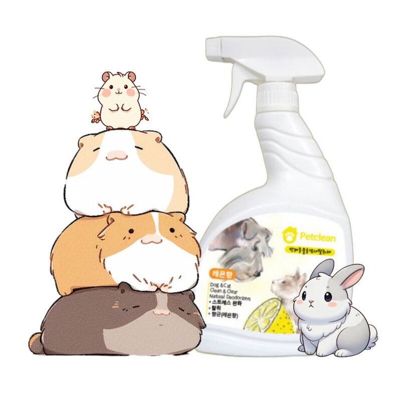 소동물 햄스터 토끼 냄새 향균 탈취제, 1L, 레몬향, 1팩