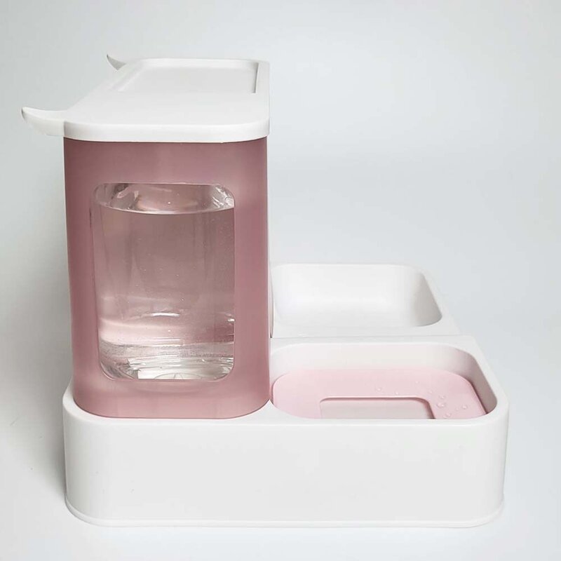 에잇파우 반자동급식기, 분홍, 1.4L, 1개